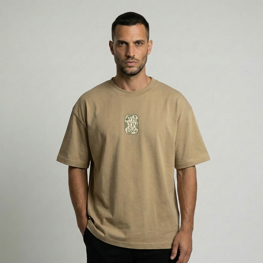 male-front-Floral Code – Tee