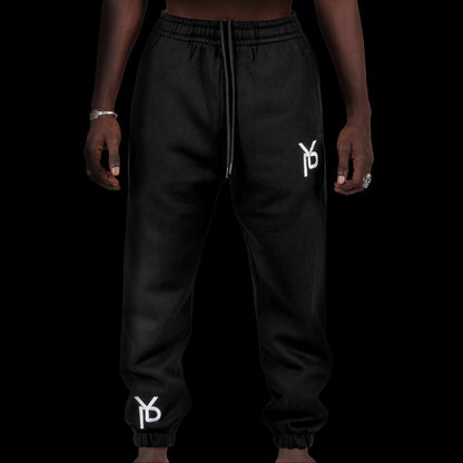 Sweatpants — Black Plain